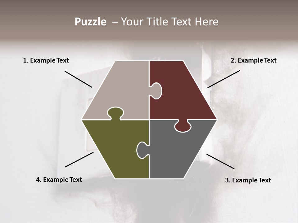 A Light Switch With Black Smoke Coming Out Of It PowerPoint Template