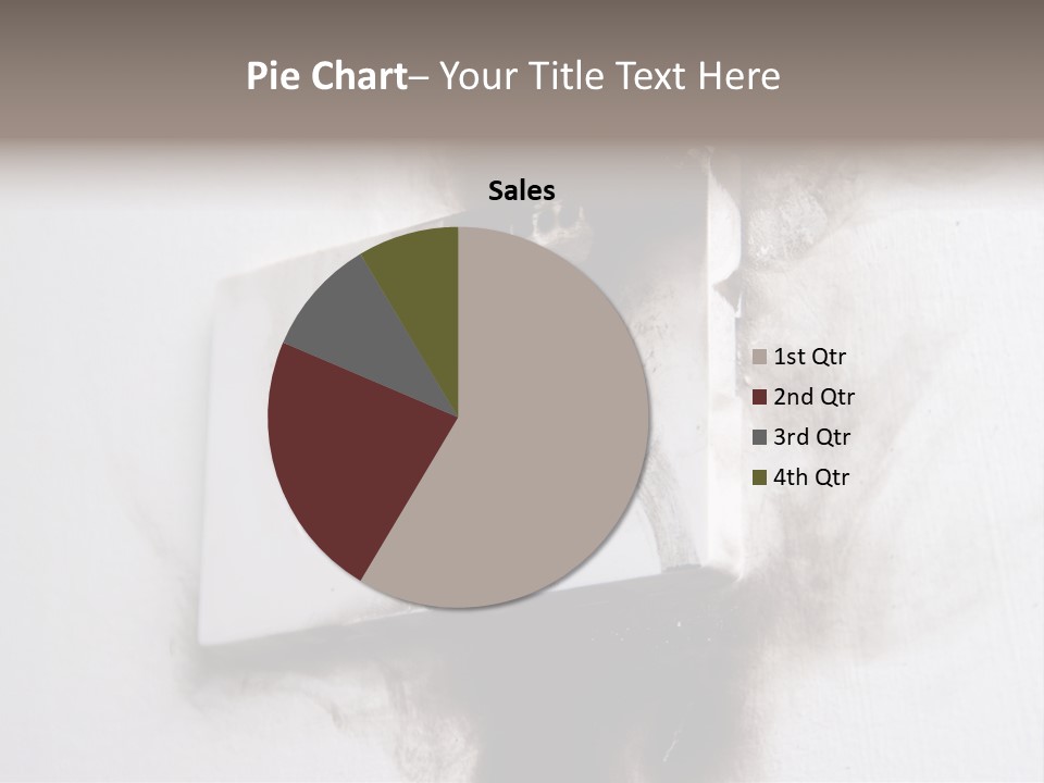 A Light Switch With Black Smoke Coming Out Of It PowerPoint Template