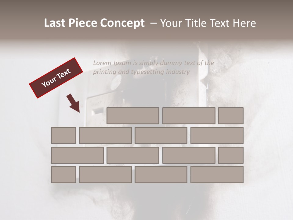 A Light Switch With Black Smoke Coming Out Of It PowerPoint Template