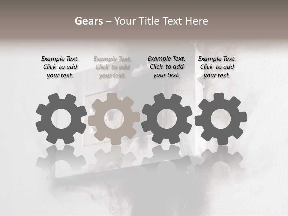 A Light Switch With Black Smoke Coming Out Of It PowerPoint Template