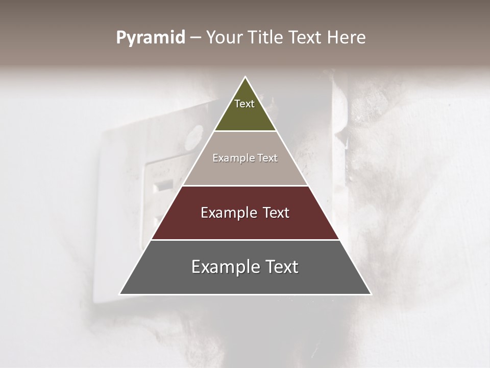 A Light Switch With Black Smoke Coming Out Of It PowerPoint Template