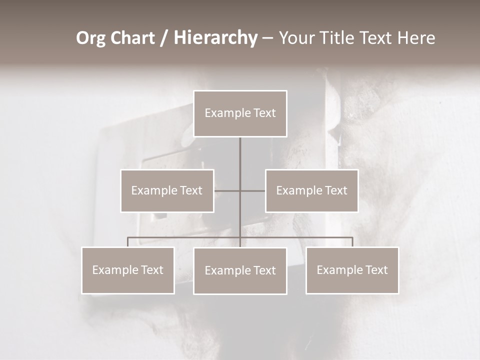 A Light Switch With Black Smoke Coming Out Of It PowerPoint Template