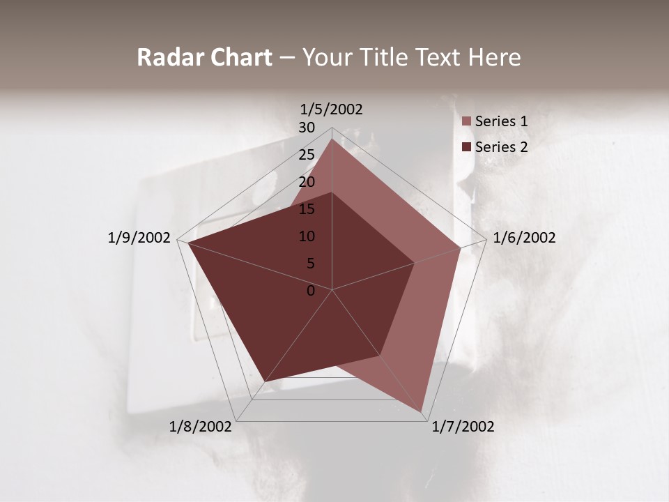 A Light Switch With Black Smoke Coming Out Of It PowerPoint Template