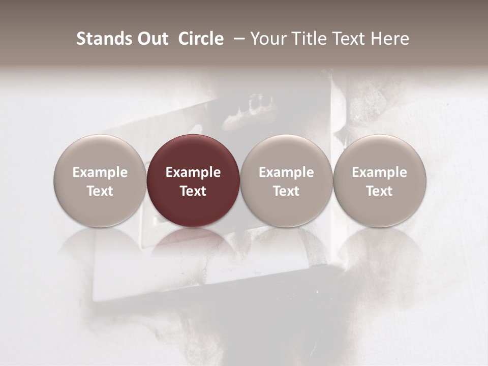 A Light Switch With Black Smoke Coming Out Of It PowerPoint Template