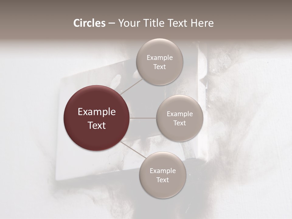 A Light Switch With Black Smoke Coming Out Of It PowerPoint Template