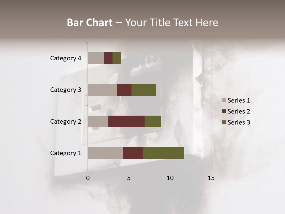 A Light Switch With Black Smoke Coming Out Of It PowerPoint Template