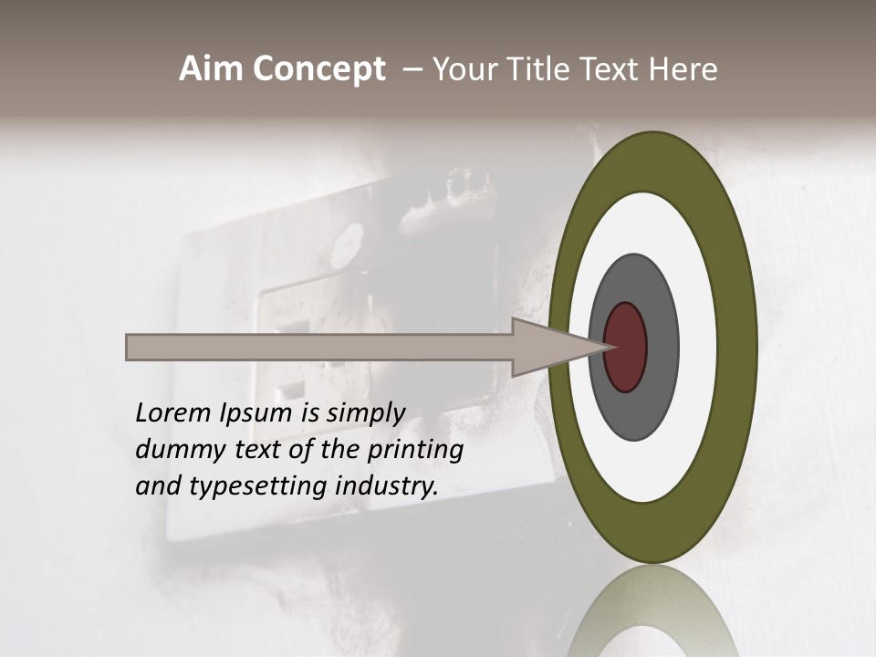 A Light Switch With Black Smoke Coming Out Of It PowerPoint Template