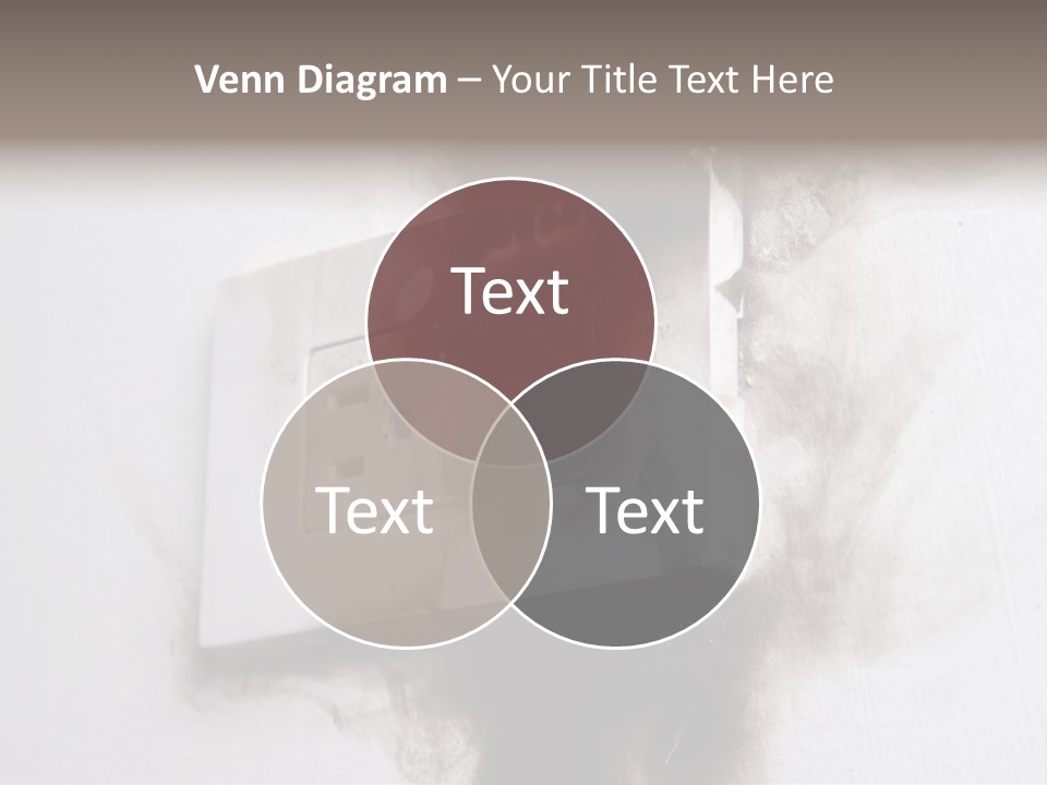 A Light Switch With Black Smoke Coming Out Of It PowerPoint Template