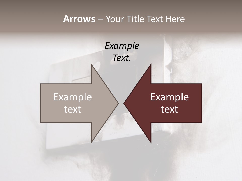 A Light Switch With Black Smoke Coming Out Of It PowerPoint Template