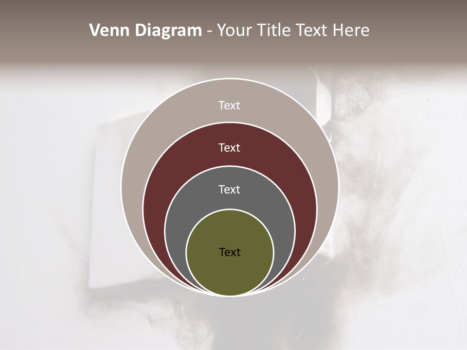 A Light Switch With Black Smoke Coming Out Of It PowerPoint Template