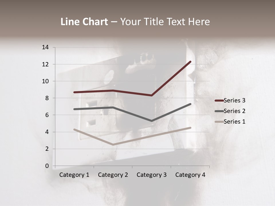 A Light Switch With Black Smoke Coming Out Of It PowerPoint Template