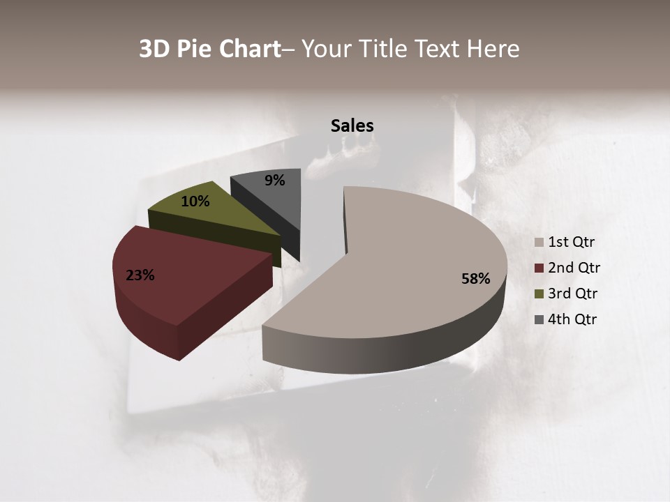 A Light Switch With Black Smoke Coming Out Of It PowerPoint Template