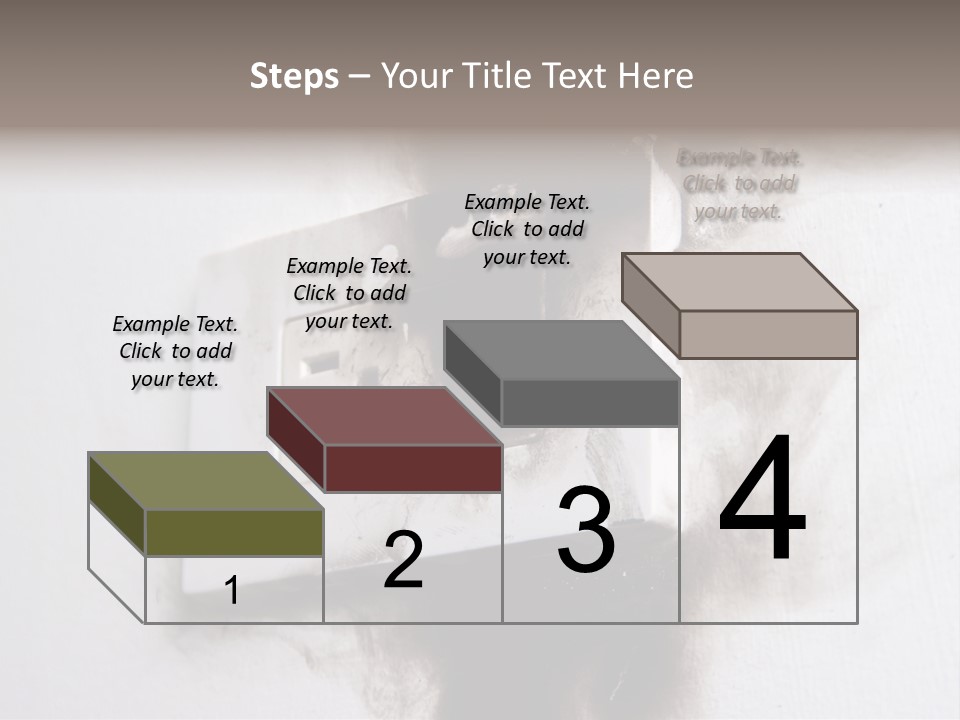 A Light Switch With Black Smoke Coming Out Of It PowerPoint Template