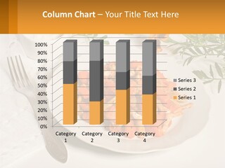 A Plate Of Food On A Table With A Fork PowerPoint Template