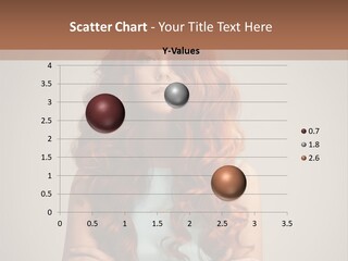 A Woman With Red Hair Is Posing For A Picture PowerPoint Template