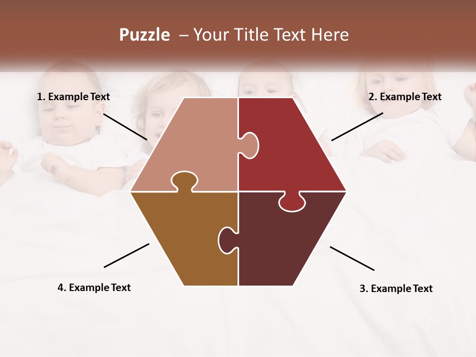 A Group Of Children Laying In Bed With White Sheets PowerPoint Template