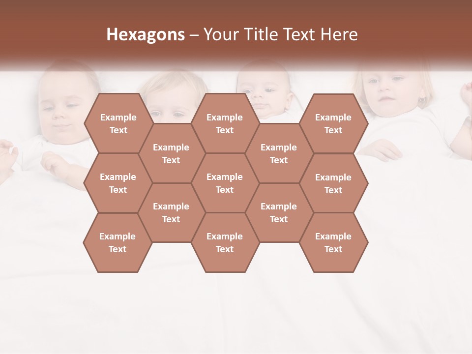 A Group Of Children Laying In Bed With White Sheets PowerPoint Template