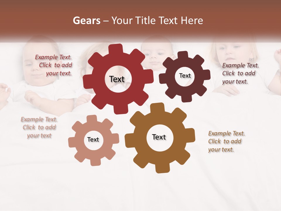 A Group Of Children Laying In Bed With White Sheets PowerPoint Template