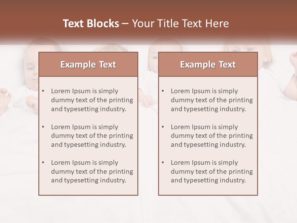 A Group Of Children Laying In Bed With White Sheets PowerPoint Template
