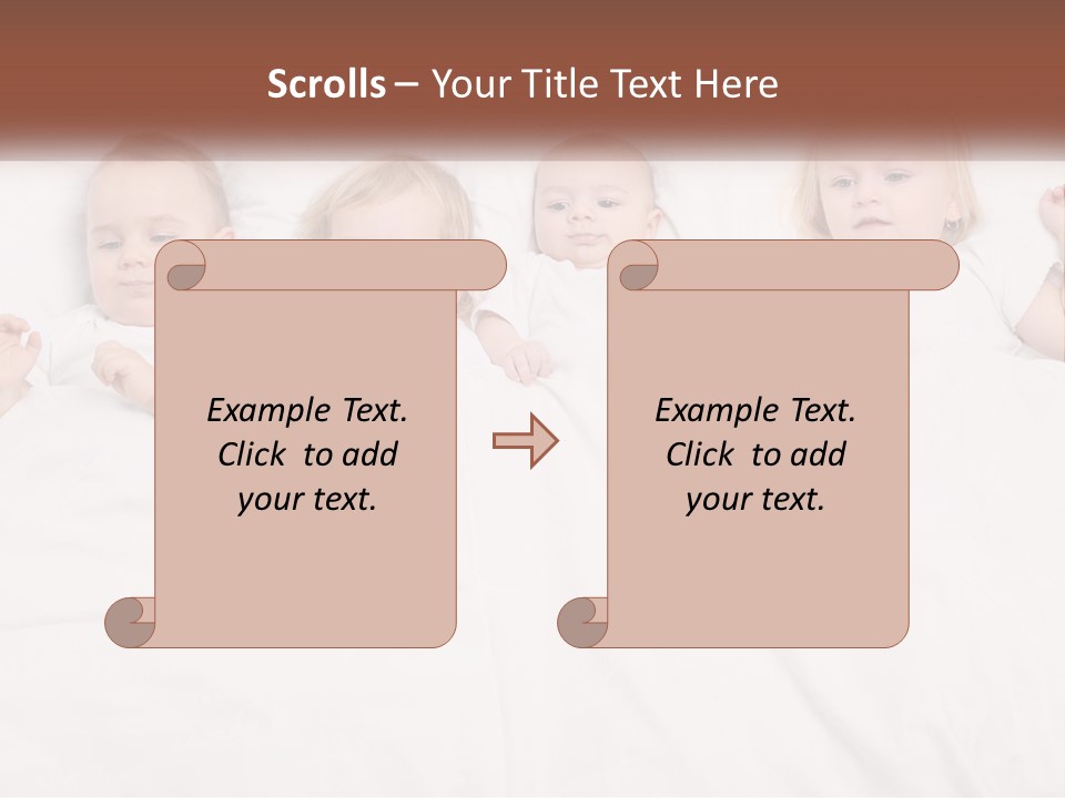 A Group Of Children Laying In Bed With White Sheets PowerPoint Template