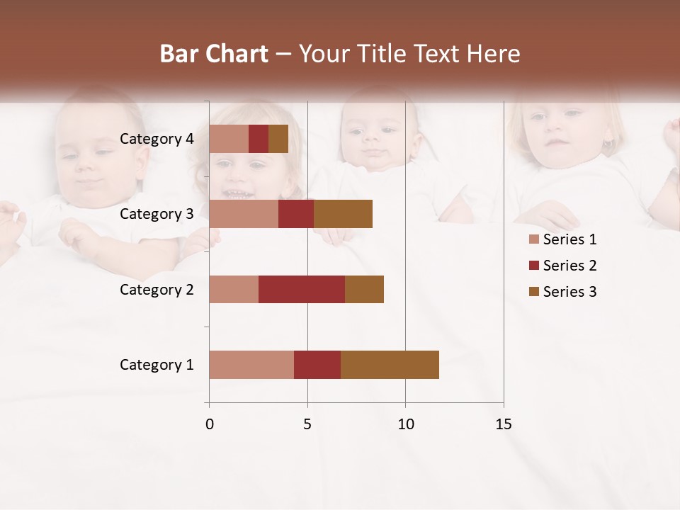 A Group Of Children Laying In Bed With White Sheets PowerPoint Template