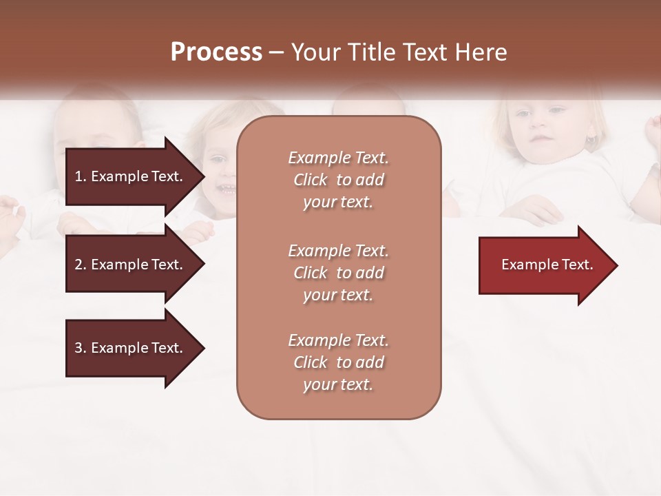 A Group Of Children Laying In Bed With White Sheets PowerPoint Template