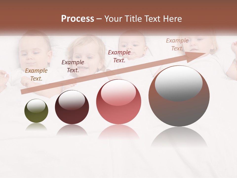 A Group Of Children Laying In Bed With White Sheets PowerPoint Template