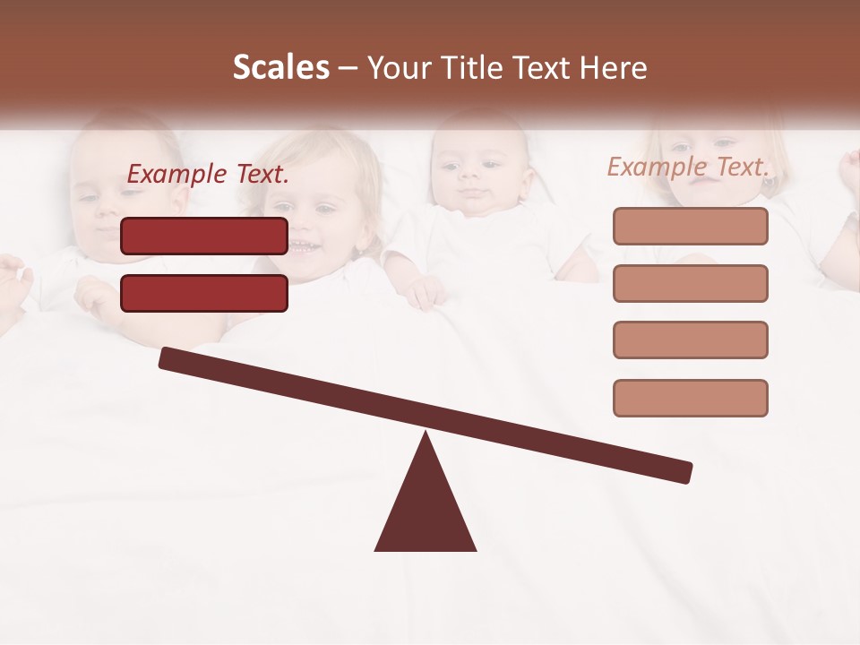 A Group Of Children Laying In Bed With White Sheets PowerPoint Template