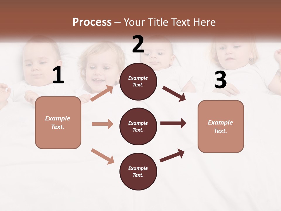 A Group Of Children Laying In Bed With White Sheets PowerPoint Template