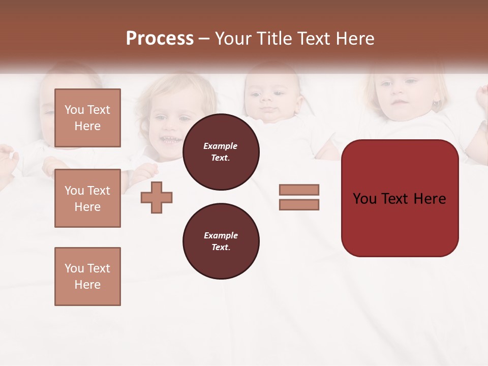 A Group Of Children Laying In Bed With White Sheets PowerPoint Template