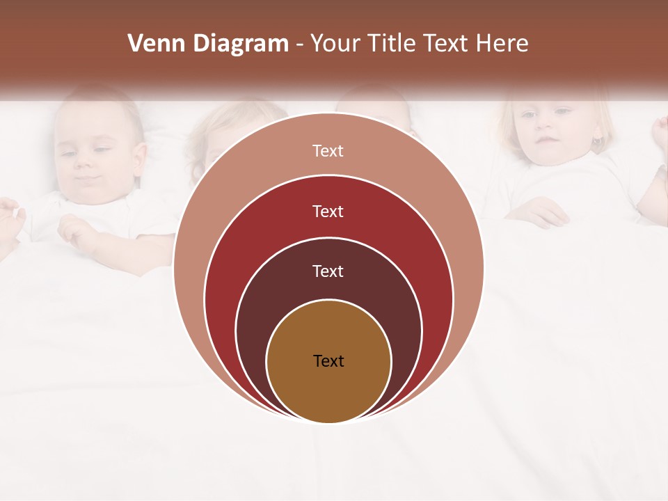 A Group Of Children Laying In Bed With White Sheets PowerPoint Template