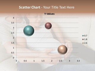 A Pregnant Couple Sitting On A Couch With Their Arms Around Each Other PowerPoint Template
