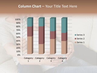 A Pregnant Couple Sitting On A Couch With Their Arms Around Each Other PowerPoint Template