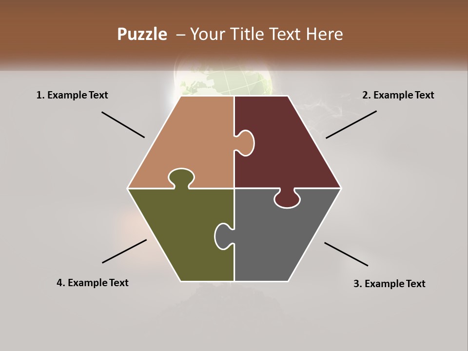 A Person Holding A Plant With A Green Globe On It PowerPoint Template