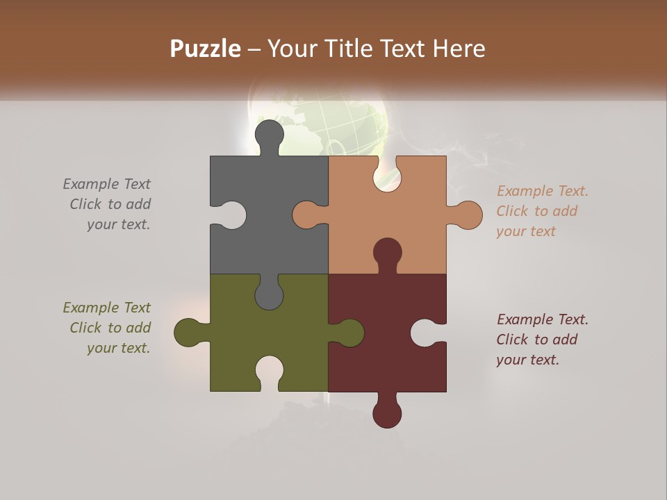 A Person Holding A Plant With A Green Globe On It PowerPoint Template