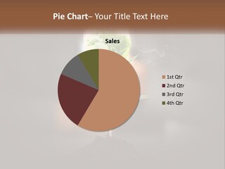 A Person Holding A Plant With A Green Globe On It PowerPoint Template