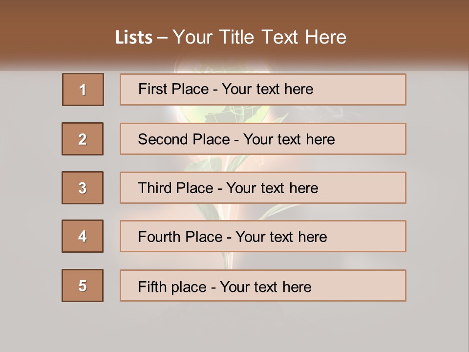 A Person Holding A Plant With A Green Globe On It PowerPoint Template
