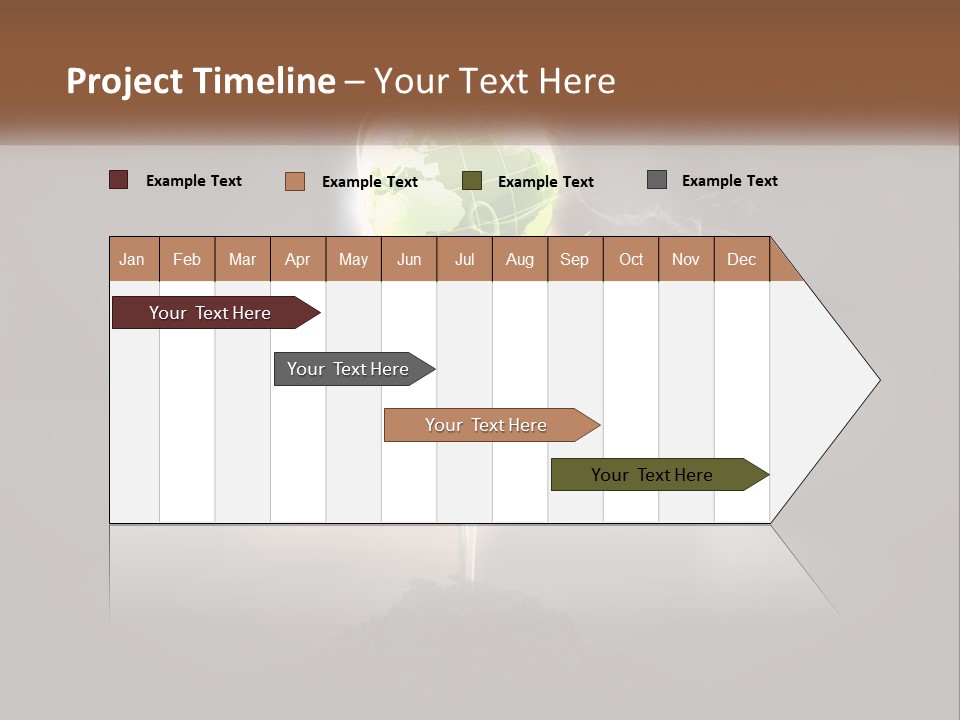 A Person Holding A Plant With A Green Globe On It PowerPoint Template