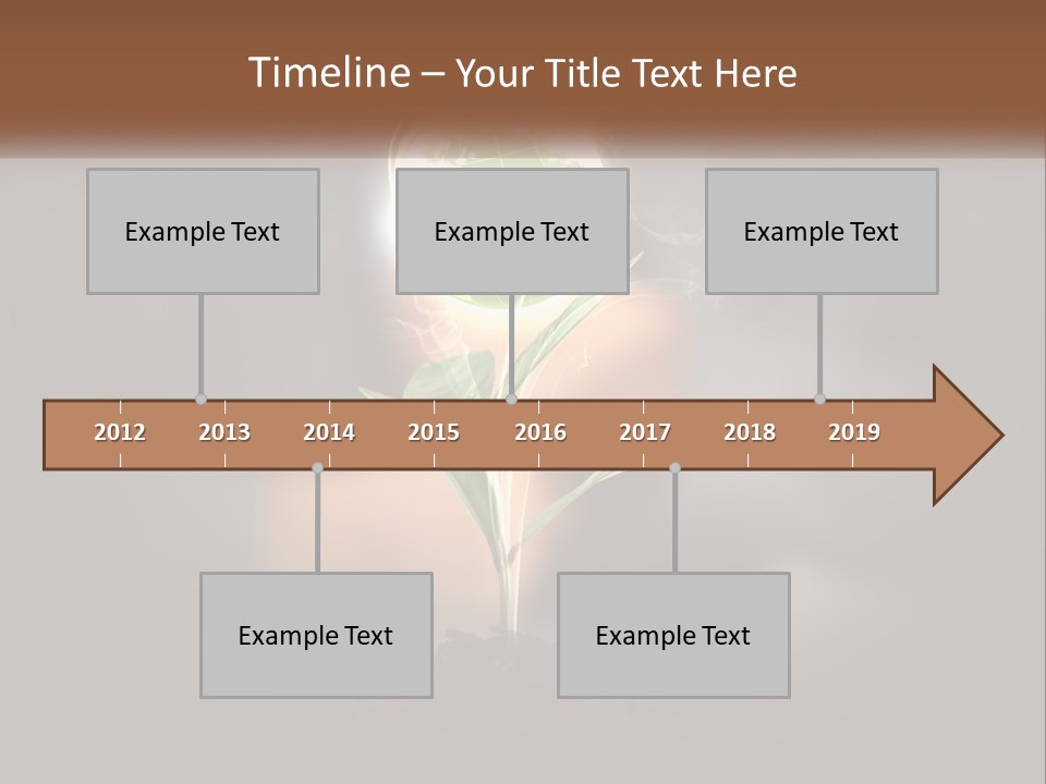 A Person Holding A Plant With A Green Globe On It PowerPoint Template