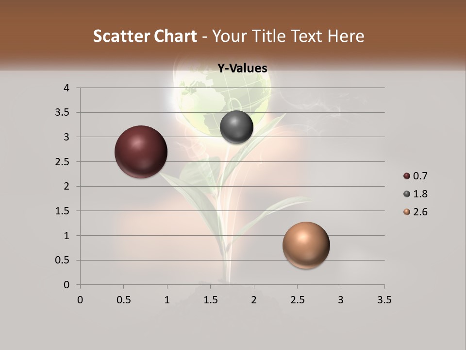 A Person Holding A Plant With A Green Globe On It PowerPoint Template