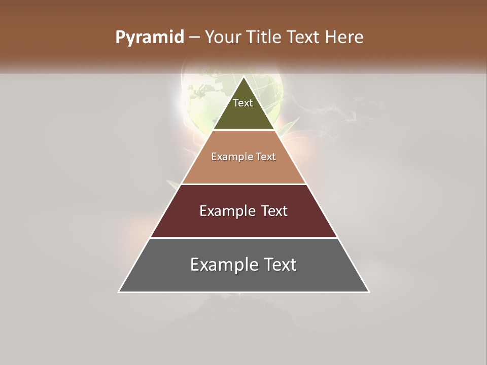 A Person Holding A Plant With A Green Globe On It PowerPoint Template