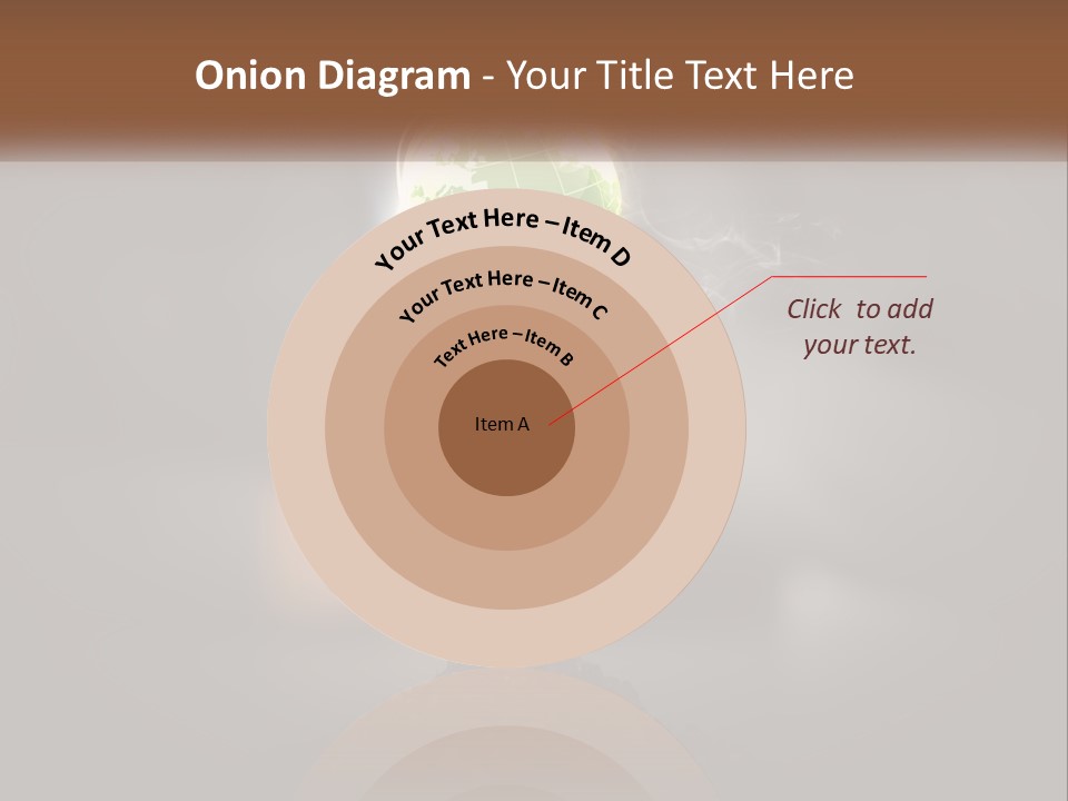 A Person Holding A Plant With A Green Globe On It PowerPoint Template