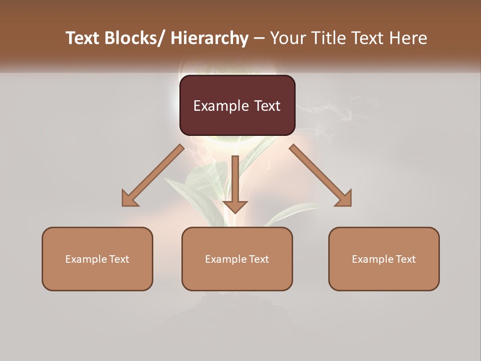 A Person Holding A Plant With A Green Globe On It PowerPoint Template