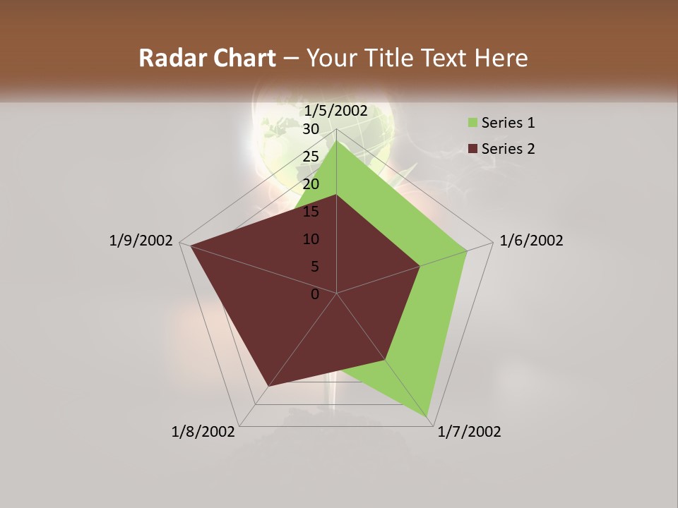 A Person Holding A Plant With A Green Globe On It PowerPoint Template