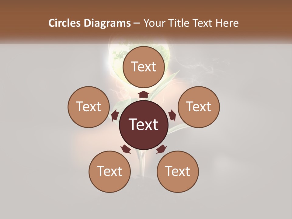 A Person Holding A Plant With A Green Globe On It PowerPoint Template