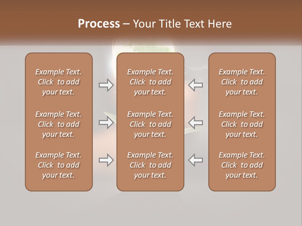 A Person Holding A Plant With A Green Globe On It PowerPoint Template