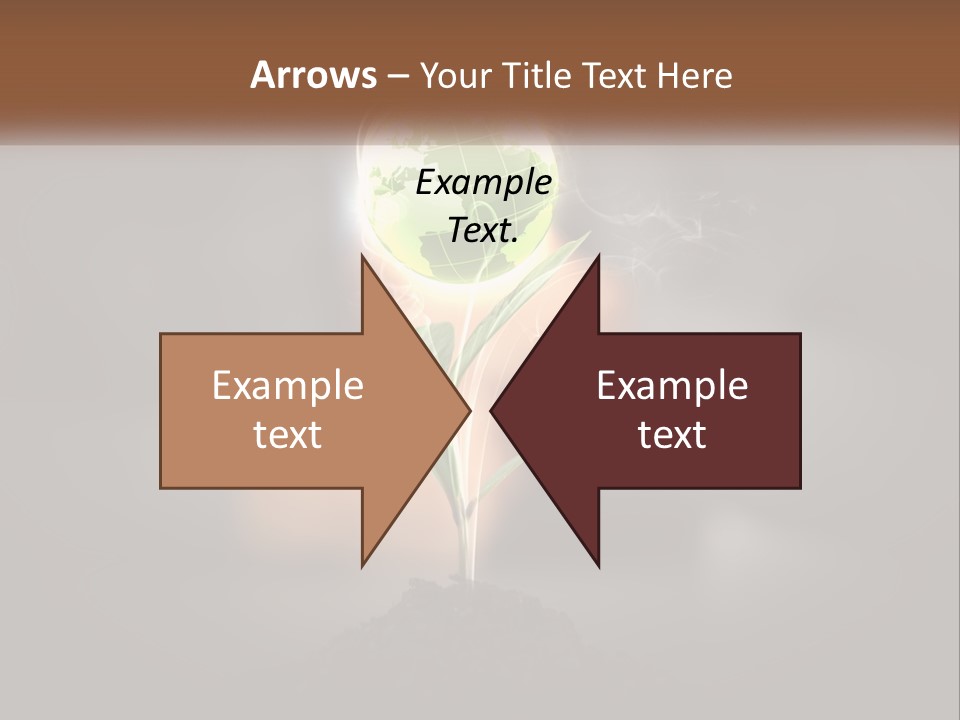 A Person Holding A Plant With A Green Globe On It PowerPoint Template