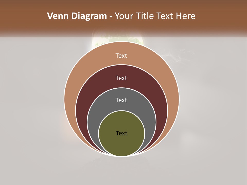 A Person Holding A Plant With A Green Globe On It PowerPoint Template