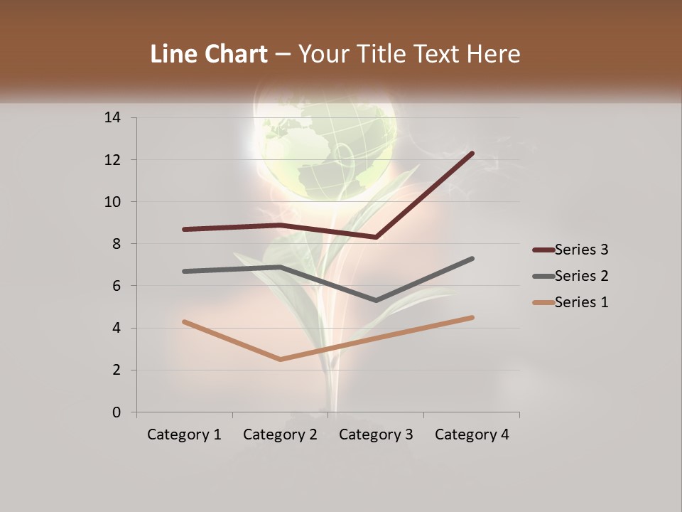 A Person Holding A Plant With A Green Globe On It PowerPoint Template