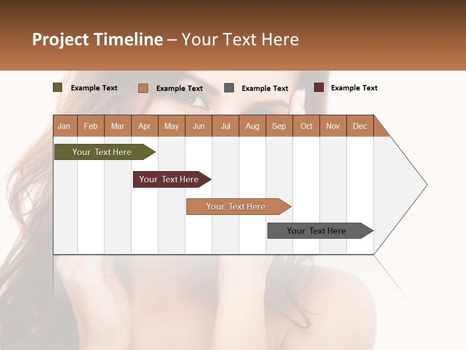 A Woman Smiling With Her Hands On Her Face PowerPoint Template